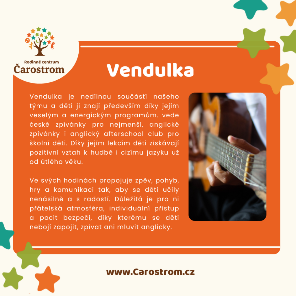 Lektorka Vendulka v rodinném centru Čarostrom